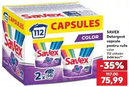 Kaufland Savex detergent capsule pentru rufe color Ofertă