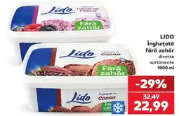 Kaufland Lido înghețată fără zahăr Ofertă