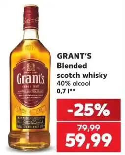 Kaufland Grants blended scotch whisky Ofertă