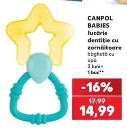 Kaufland Canpol Babies Jucărie dentiție cu zornăitoare baghetă cu apă Ofertă