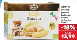 Kaufland Adoro biscuiti pentru bebelusi banane Ofertă