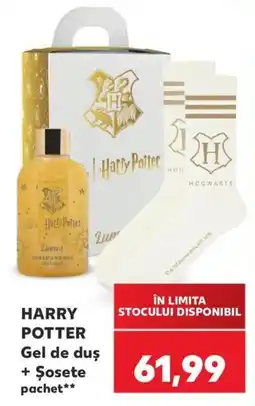 Kaufland Harry Potter Gel de duș + Șosete pachet** Ofertă
