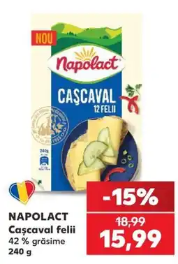 Kaufland Napolact Cașcaval felii Ofertă