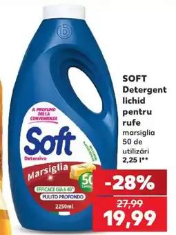 Kaufland Soft Detergent lichid pentru rufe marsiglia Ofertă