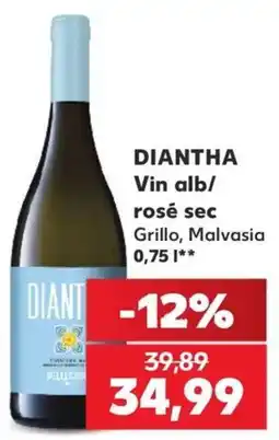 Kaufland Diantha vin alb/ rosé sec Ofertă