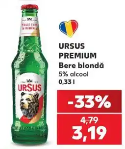 Kaufland Ursus premium bere blondă Ofertă