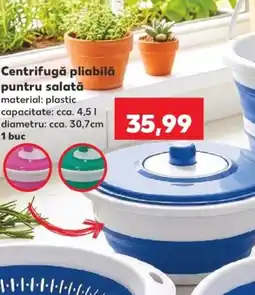 Kaufland Centrifugă pliabilă pentru salată Ofertă