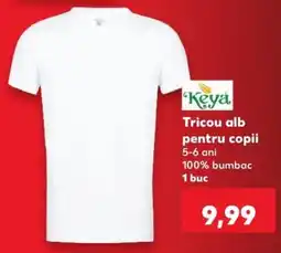 Kaufland Keya tricou alb pentru copii Ofertă