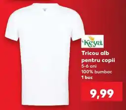 Kaufland Tricou alb pentru copii Ofertă
