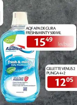 Unicarm Aquafresh fresh & minty daily mouthwash Ofertă