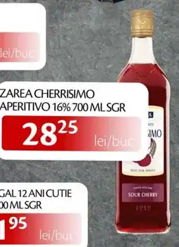 Unicarm Zarea cherrisimo aperitivo 16% Ofertă
