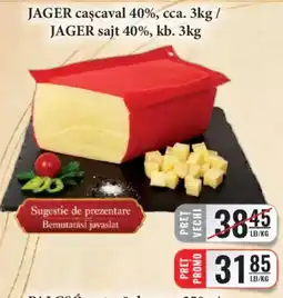 CBA Jager cașcaval 40% Ofertă