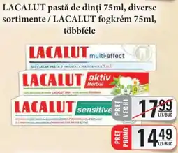 CBA Lacalut pastă de dinți Ofertă