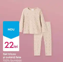 Pepco Set tricou și colanți fete Ofertă