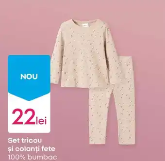 Set tricou și colanți fete