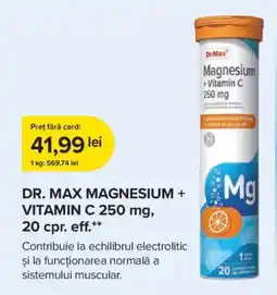 Dr.Max Dr. Max magnesium + vitamin c 250 mg Ofertă