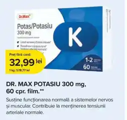 Dr.Max Dr.Max potas/potasiu 300 mg Ofertă