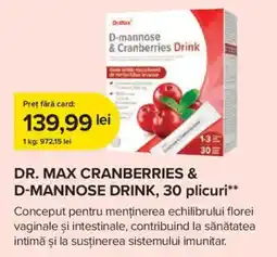Dr.Max Dr Max cranberries & d-mannose drink Ofertă