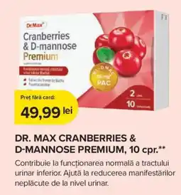 Dr.Max Dr.Max cranberries & d-mannose premium Ofertă