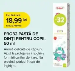 Dr.Max Dr.Max pro32 pastă de dinți pentru copii Ofertă