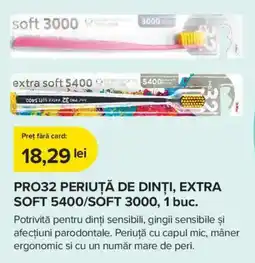 Dr.Max Pro32 periută de dinți, extra soft 5400/soft 3000 Ofertă