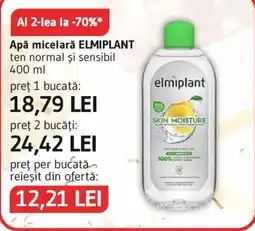 Supeco Elmimplant apă micelară ten normal și sensibil Ofertă