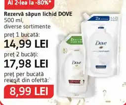 Supeco Dove săpun lichid Ofertă
