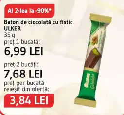 Supeco Ulker baton de ciocolata cu fistic Ofertă