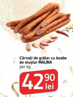 Supeco Malina cárnați de grătar cu boabe de muștar Ofertă