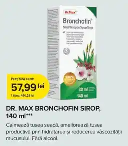 Dr.Max Dr. Max bronchofin sirop Ofertă