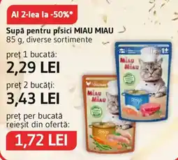 Supeco Miau miau supa pentru pisici Ofertă