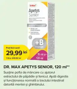 Dr.Max Dr. Max Apetys Senior Ofertă