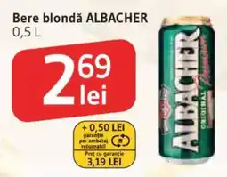 Supeco Bere blondă ALBACHER Ofertă