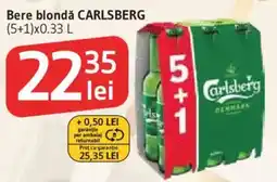 Supeco Bere blondă Carlsberg Ofertă