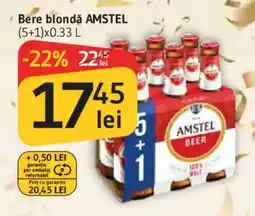 Supeco Bere blondă AMSTEL Ofertă