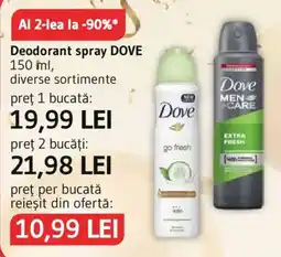 Supeco Dove deodorant spray Ofertă
