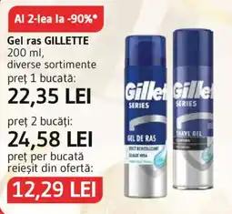 Supeco Gilette gel de ras Ofertă