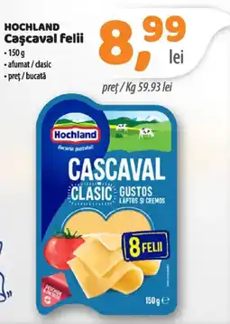 La Doi Pasi Hochland Cașcaval felii Ofertă
