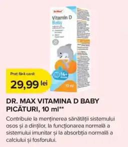 Dr.Max Dr. Max vitamina d baby picături Ofertă