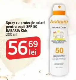 Supeco Babaria spray cu protectie solară pentru copii Ofertă
