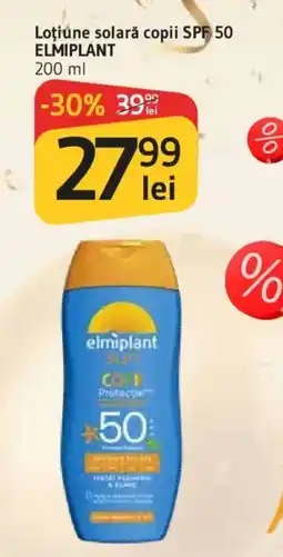 Supeco Elmiplant loțiune solară copii Ofertă