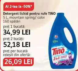Supeco Tino detergent lichid pentru rufe Ofertă