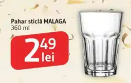 Supeco Malaga pahar sticlă Ofertă