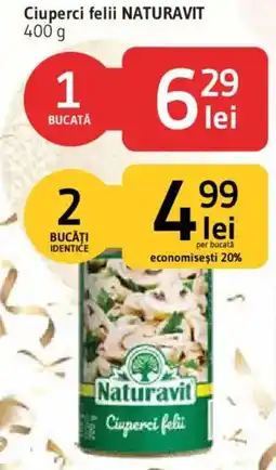 Supeco Naturavit Ciuperci felii Ofertă