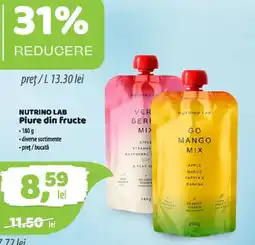La Doi Pasi Nutrino Lab Piure din fructe Ofertă