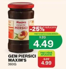 Diana Supermarket Maxim's gem piersici Ofertă
