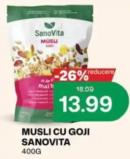 Diana Supermarket Sanovita musli cu goji Ofertă