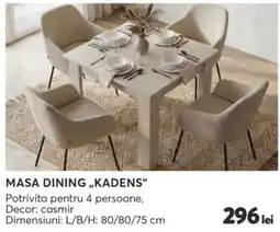 Mobila Videnov Masa dining kadens Ofertă