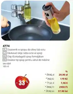 BetterStyle Dozator tip spray pentru uleiul de măsline sau otet Ofertă