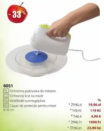 Capac de protecție pentru mixer